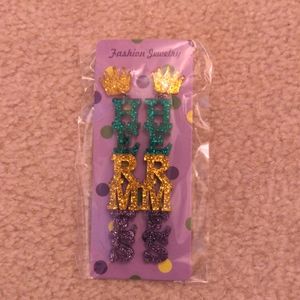 NWT Hermes Mardi Gras Earrings